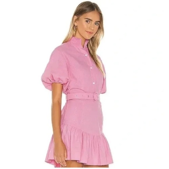 Revolve X M/W/F Pink mini dress - Picture 2 of 6